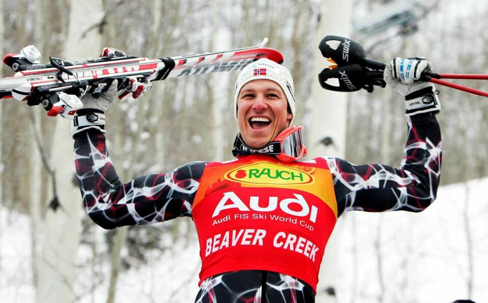 BEAVER CREEK: Dette er stedet Aksel Lund Svindal aldri vil glemme. På bildet har han vunnet sitt første verdenscuprenn i 2007. Året etter ble han hardt skadet. Så tok det av. FOTO: TOR RICHARDSEN/NTB SCANPIX