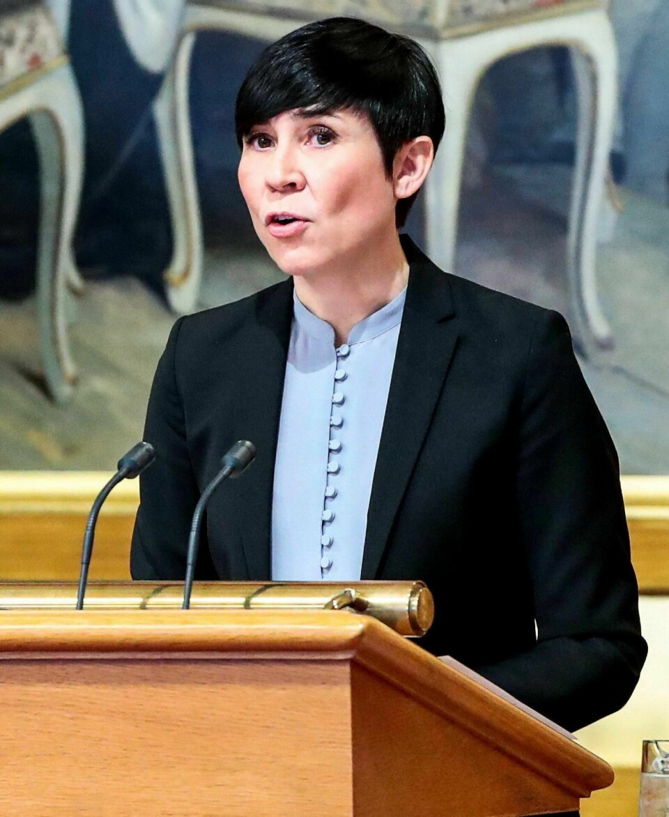 SVARET: Utenriksminister Ine Eriksen Søreide (H) svarer ikke godt nok, mener kronikkforfatteren. FOTO: LISE ÅSERUD/NTB SCANPIX