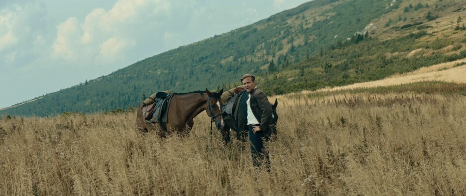 Tobias Santelmann i Hans Petter Molands «Ut og stjæle hester», med premiere under filmfestivalen i Berlin.