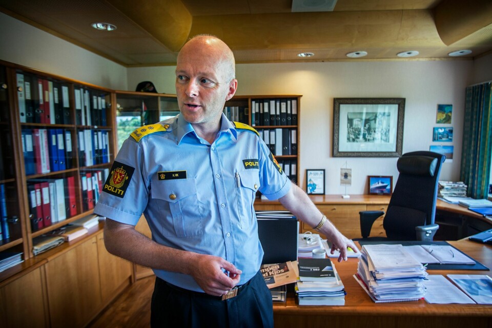 Politimester i Sør-Vest politidistrikt, Hans Vik. Foto: Roy Storvik
