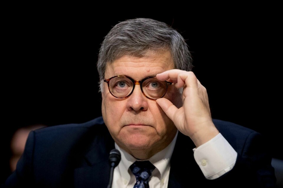 USAs justisminister William Barr (bildet) mottar i neste uke trolig rapporten fra spesialetterforsker Robert Mueller, melder CNN.