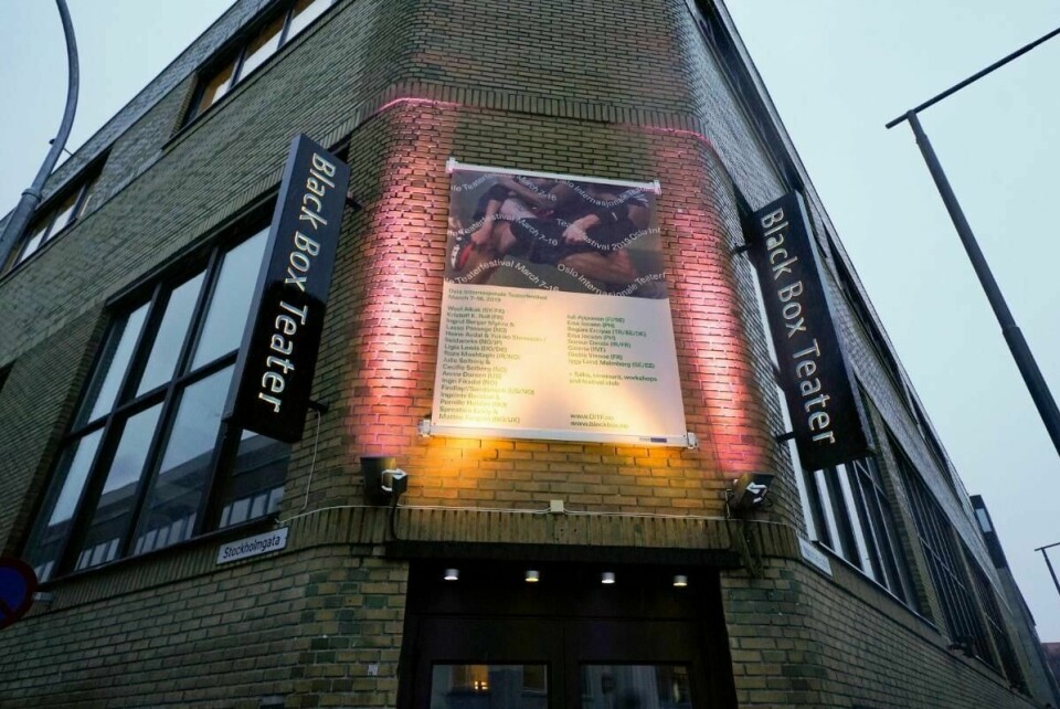 Politiet har besluttet at saken mot Black Box Teater henlegges fordi intet straffbart forhold er bevist. Foto: Fredrik Hagen / NTB scanpix