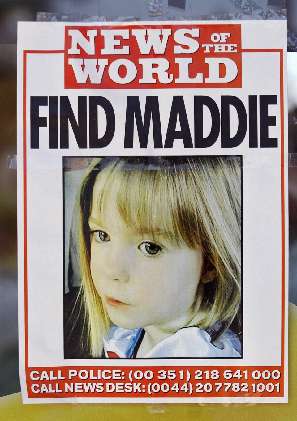 (FILES) This file photo taken on May 13, 2007 shows a poster displaying the police and infos desk numbers for the missing four-year-old British girl Madeleine McCann in the area of the beach resort of Lagos, in Praia da Luz, southern Portugal.Scarred by Madeleine McCann's disappearance 10 years ago, the seaside resort town of Praia da Luz in southern Portugal is struggling to shake off the mystery of the young British girl's disappearance.Madeleine McCann (Maddie) disappeared on May 3, 2007. Portuguese police closed the case in 2008 before reopening it five years later. / AFP PHOTO / MELANIE MAPS (FILES) This file photo taken on May 13, 2007 shows a poster displaying the police and infos desk numbers for the missing four-year-old British girl Madeleine McCann in the area of the beach resort of Lagos, in Praia da Luz, southern Portugal.
Scarred by Madeleine McCann's disappearance 10 years ago, the seaside resort town of Praia da Luz in southern Portugal is struggling to shake off the mystery of the young British girl's disappearance.
Madeleine McCann (Maddie) disappeared on May 3, 2007. Portuguese police closed the case in 2008 before reopening it five years later. / AFP PHOTO / MELANIE MAPS