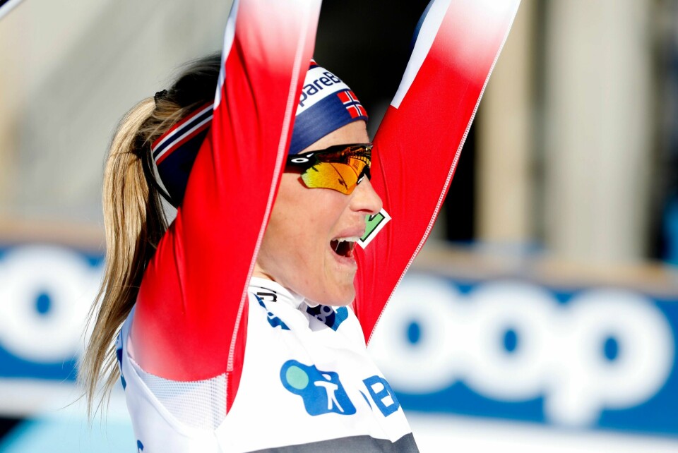Therese Johaug vant søndagens 10 kilometer i svenske Falun. Foto: Tore Meek / NTB scanpix