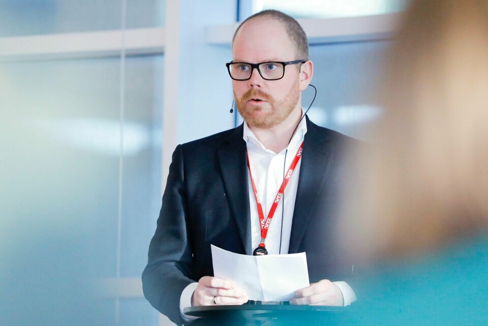 Administerende og ansvarlig redaktør i VG, Gard Steiro under gjennomgangen av medieåret 2018.