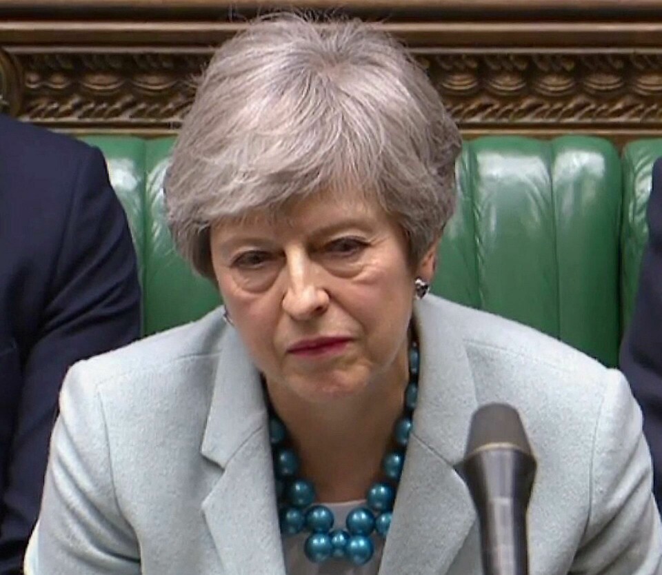 GIR IKKE OPP: Statsminister Theresa May jobber videre med å prøve å få flertall for sin avtale. FOTO: NTB SCANPIX GIR IKKE OPP: Statsminister Theresa May jobber videre med å prøve å få flertall for sin avtale. FOTO: NTB SCANPIX