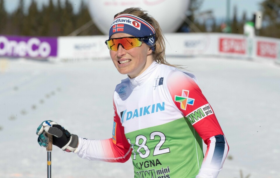 Therese Johaug inn til seier på Lygna fredag.