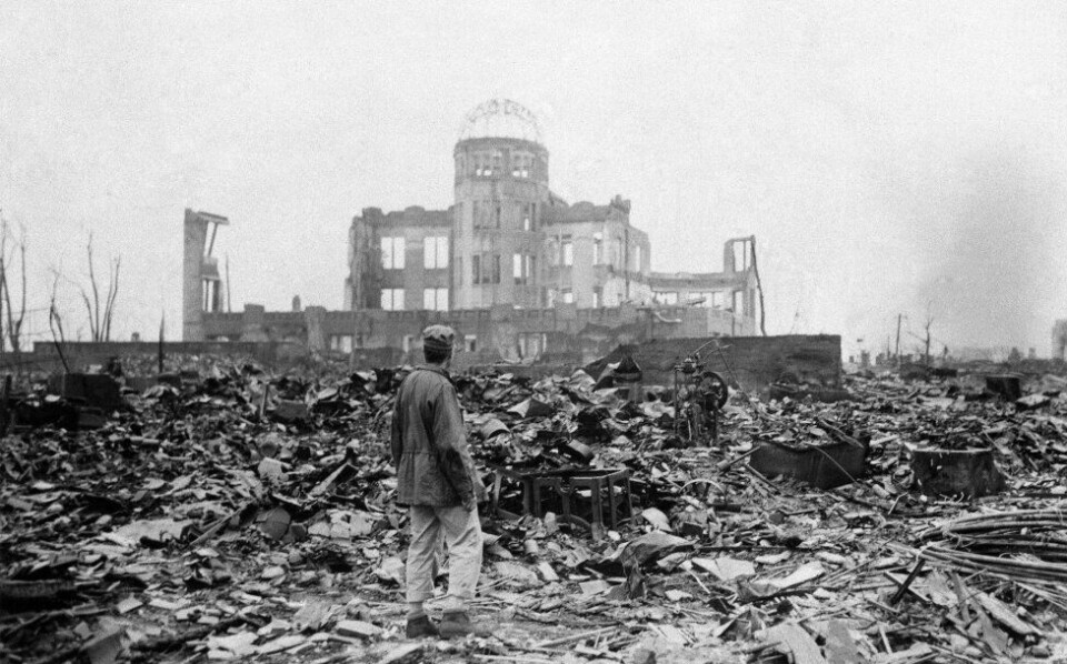 ATOMVÅPENforbud: Målet er at ingen noensinne skal måtte oppleve det disse ofrene har gjennomgått, skriver Anne Marte Skaland. Bildet er fra Hiroshima en måned etter atombomben ble sluppet over byen. FOTO: STANLEY TROUTMAN/NTB SCANPIX ATOMVÅPENforbud: Målet er at ingen noensinne skal måtte oppleve det disse ofrene har gjennomgått, skriver Anne Marte Skaland. Bildet er fra Hiroshima en måned etter atombomben ble sluppet over byen. FOTO: STANLEY TROUTMAN/NTB SCANPIX