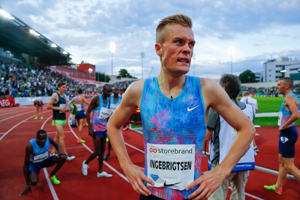NM-arrangøren endrer på programmet for å få med hjemmehåpet Filip Ingebrigtsen. Her fra Bislett Games. Foto: Heiko Junge / NTB scanpix