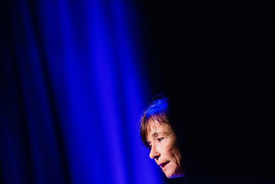 Hege Storhaug er informasjonsansvarlig i Human Rights Service (HRS), og organisasjonens mest kjente ansikt utad. Foto: Fredrik Varfjell/NTB scanpix