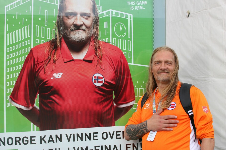 Landslagsspiller i gatefotball, Andre Olsen.