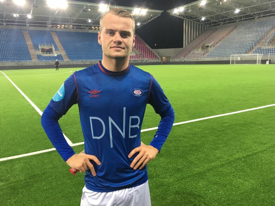 Herman Stengel etter mandagens kamp mot KFUM. Søndag håper han å være i troppen mot Rosenborg. Herman Stengel etter mandagens kamp mot KFUM. Søndag håper han å være i troppen mot Rosenborg.