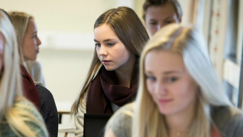 God førebygging er kjernen i at fleire kan unngå å utvikle ei psykisk liding, ved å vite korleis å søke hjelp. Her er skolehelsetjenesta sentral. Illustrasjonsfoto: Berit Roald/NTB scanpix
