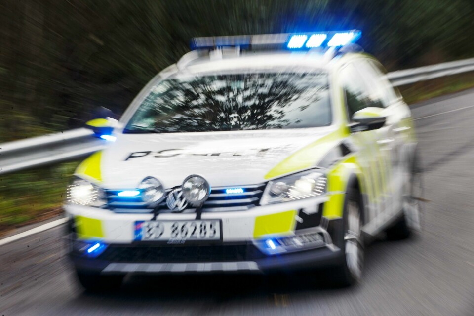 Kollisjons på Tengsbrua. Ingen er skadet. Foto: NTB Scanpix Gorm Kallestad