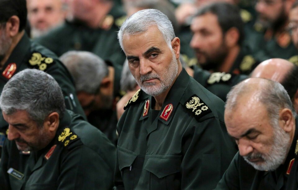 General Qasem Soleimani fotografert i september 2016. Fredag skal en av de mektige ledene i Den iranske Revolusjonsgarden ha blitt drept i et amerikansk droneangrep i Iraks hovedstad Bagdad.