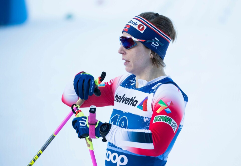 Astrid Uhrenholdt Jacobsen ble beste norske i kvinnenes sprintfinale med sin 2.-plass. Foto: Terje Pedersen / NTB scanpix