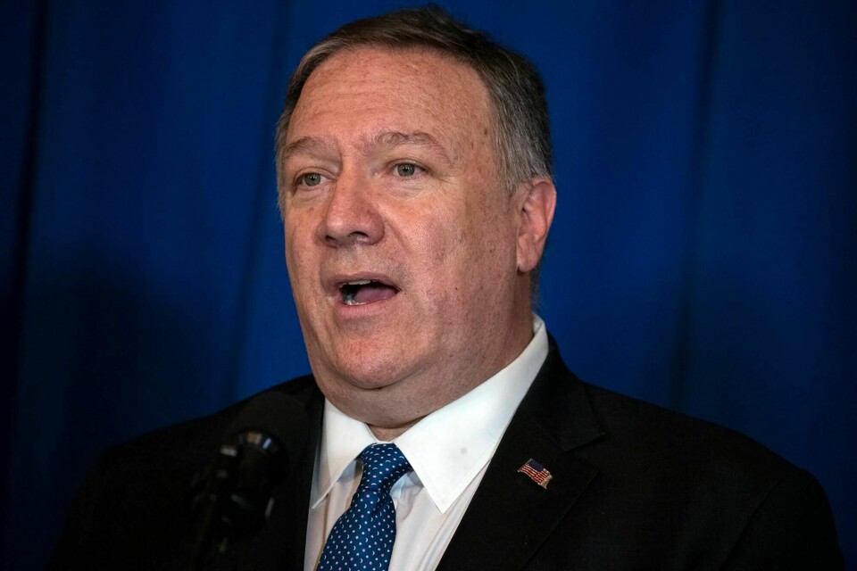 USAs utenriksminister Mike Pompeo hadde håpet at landets europeiske allierte skulle være mer hjelpsomme etter angrepet som drepte general Qasem Soleimani. Foto: Evan Vucci, AP / NTB scanpix