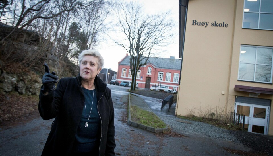 Nina Elisa Grødem, rektor ved Buøy skole, er fortsatt bekymret for elevene sin skolevei etter åpningen av Ryfylketunnelen.