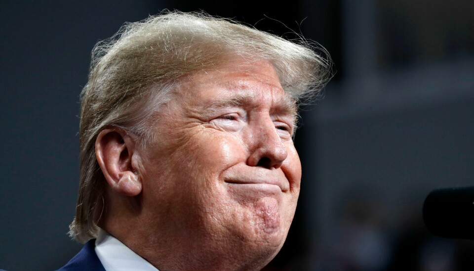 President Donald Trump smiles while speaking at a campaign rally, Thursday, Jan. 9, 2020, in Toledo, Ohio. (AP Photo/ Jacquelyn Martin)