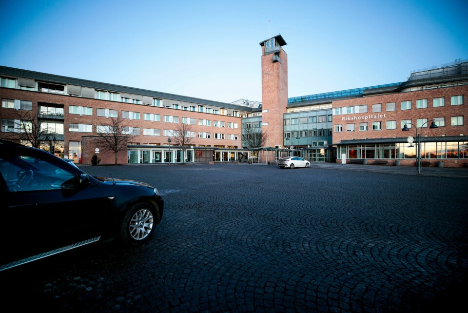 Foto: Terje Bendiksby / NTB scanpix. Oslo 20200112. Kong Harald er fortsatt innlagt på Rikshospitalet i Oslo. Kongen ble innlagt på grunn av svimmelhet.Foto: Lise Åserud / NTB scanpix
