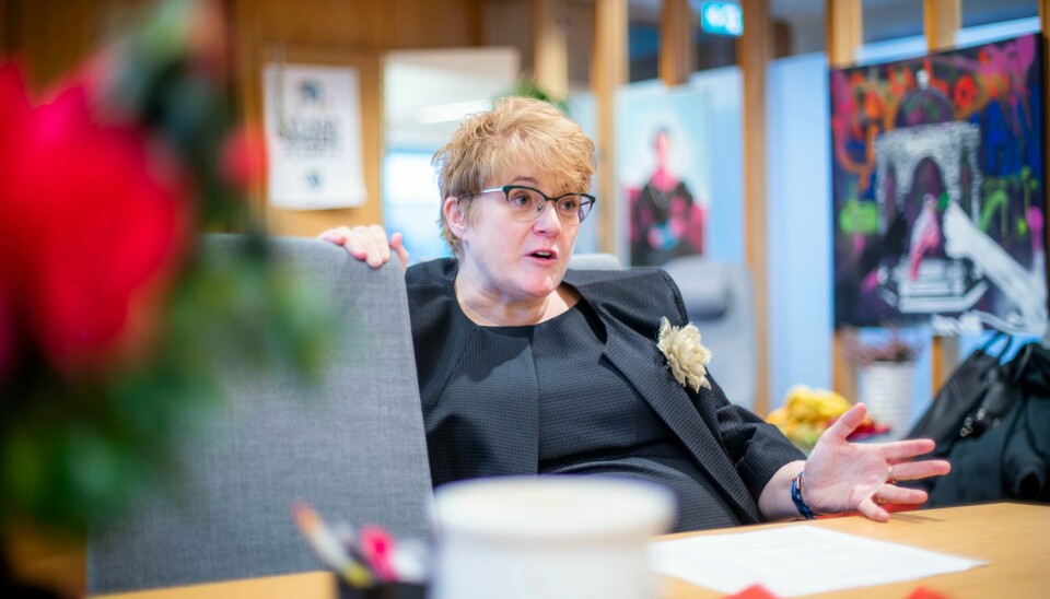 Venstre-leder Trine Skei Grande avviser forhandlinger om eventuelle krav fra Frp som kommer i tillegg til regjeringsplattformen.