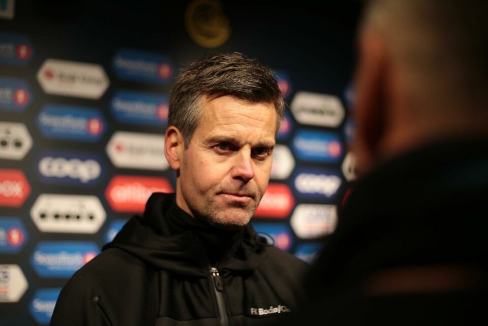 Bodø/Glimt-trener Kjetil Knutsen. Foto: NTB scanpix Bodø 20191124. Eliteserien fotball 2019: Bodø/Glimt-Kristiansund. Bodø/Glimts trener Kjetil Knutsen etter eliteseriekampen mellom Bodø/Glimt og Kristiansund på Aspmyra stadion. Kampen endte 3-0.Foto: Mats Torbergsen / NTB scanpix