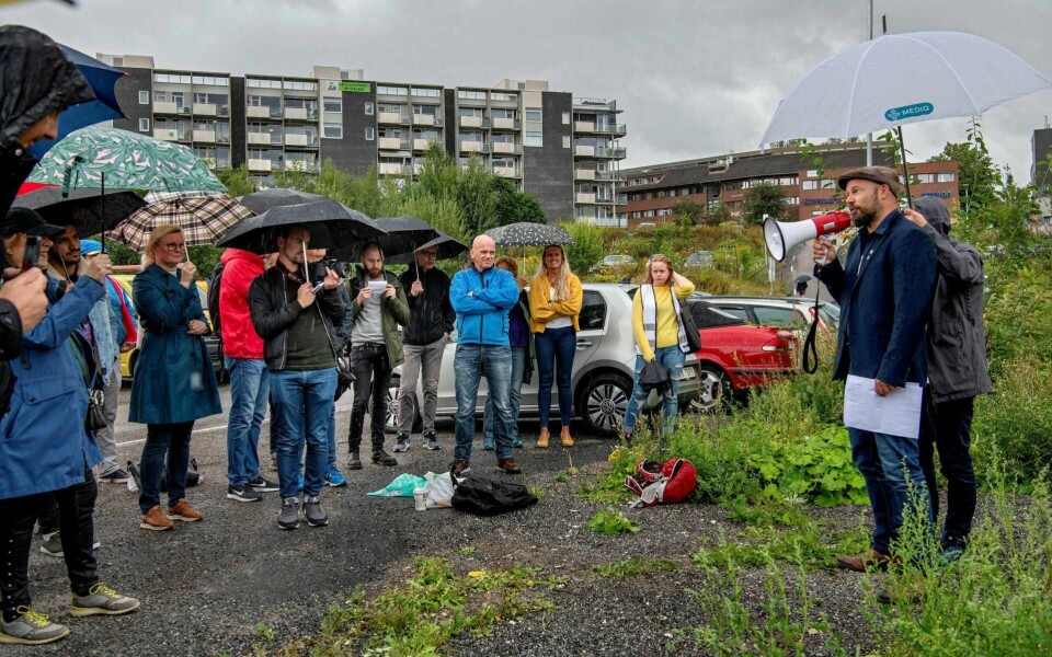 Nydalen er et område som preges av tunge næringsinteresser og boliger. I fjor høst inviterte aksjonsgruppa «Ja til stor park i Nydalen» til lunsj med sentrale politiske partier i Oslo for å legge fram sin sak.Foto: Mimsy Møller