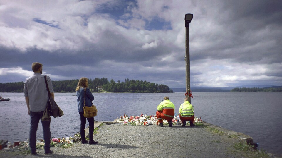 «22. juli», den sterkeste norske dramaserien som er laget. Historien følger blant annet Anine (Alexandra Gjerpen) og Harald (Marius Lien) dekker terroren som journalist i Aftenposten. «22. juli», den sterkeste norske dramaserien som er laget. Historien følger blant annet Anine (Alexandra Gjerpen) og Harald (Marius Lien) dekker terroren som journalist i Aftenposten.