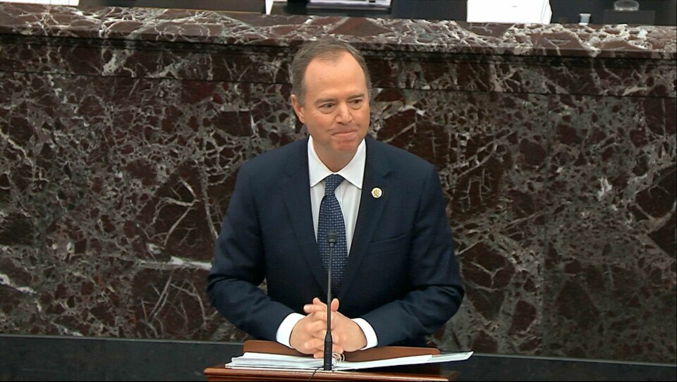 Demokraten Adam Schiff holdt onsdag åpningsprosedyre i riksrettssaken mot president Donald Trump.