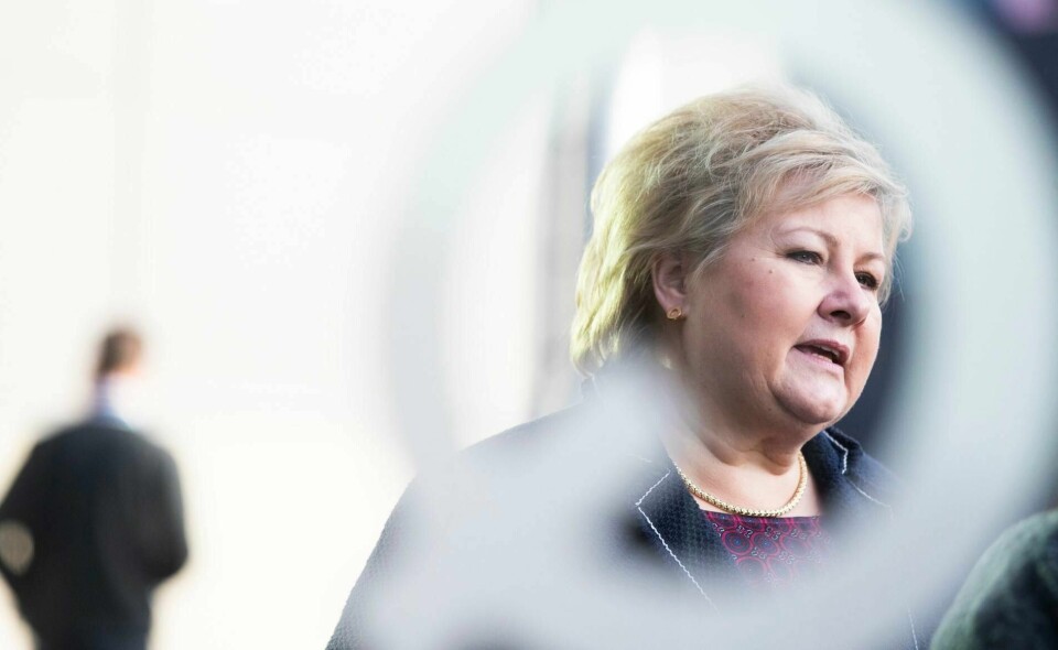 Statsminister Erna Solberg vil etter alt å dømme presentere de nye statsrådene på Slottsplassen fredag formiddag.