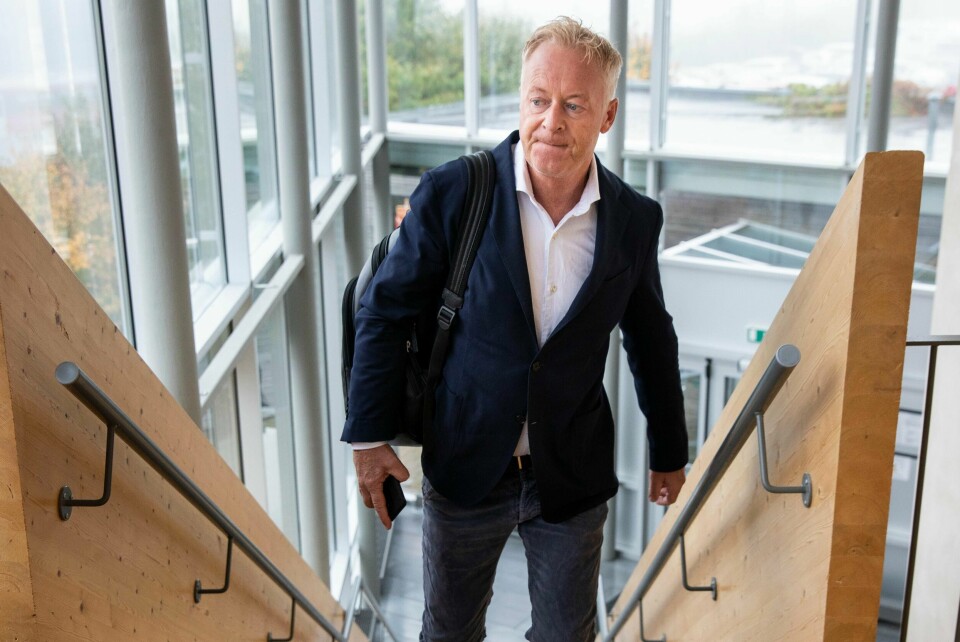 Jonny Enger på vei til behandlingen av saken i Follo tingrett i 2018. Foto: Tore Meek / NTB scanpix