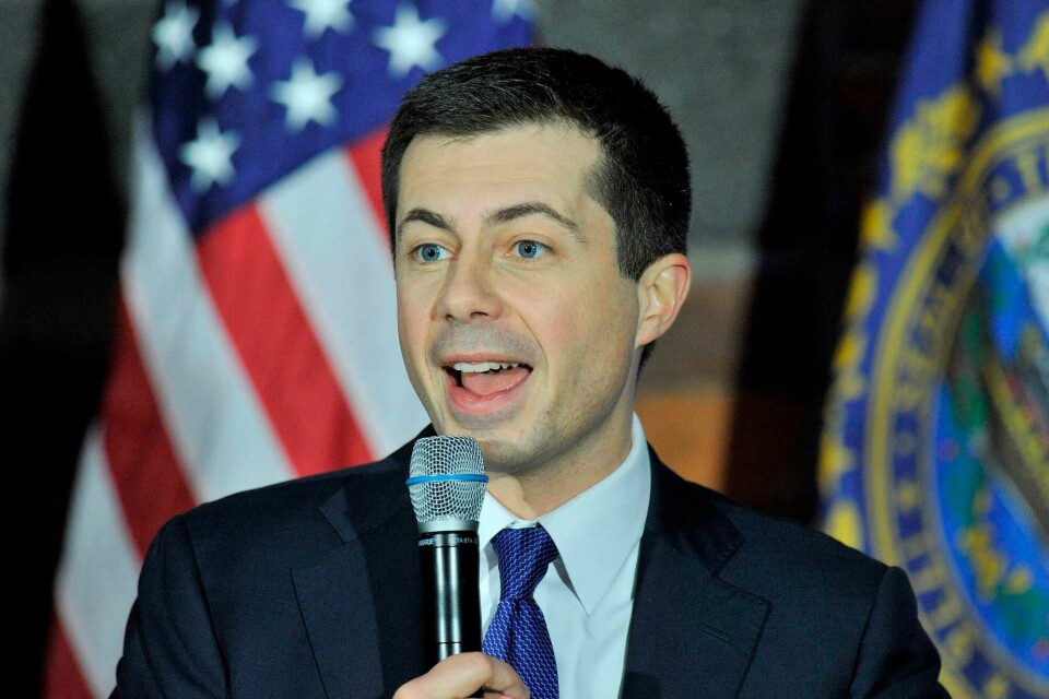 Democratic Presidential candidate Pete Buttigieg speaks at the Rex Theater in his first public appearance since the Iowa Caucus the night before in Manchester, New Hampshire on February 4, 2020. - The US Democratic Party was unable to provide results from the Iowa state caucuses Tuesday despite spending millions of dollars, owing to what it called a technical glitch and President Donald Trump called incompetence.New Hampshire votes second, on February 11,2020 and tradition dictates that the top performers in Iowa board jets and race to The Granite State to capitalize on the momentum. (Photo by Joseph PREZIOSO / AFP) Democratic Presidential candidate Pete Buttigieg speaks at the Rex Theater in his first public appearance since the Iowa Caucus the night before in Manchester, New Hampshire on February 4, 2020. - The US Democratic Party was unable to provide results from the Iowa state caucuses Tuesday despite spending millions of dollars, owing to what it called a technical glitch and President Donald Trump called incompetence.New Hampshire votes second, on February 11,2020 and tradition dictates that the top performers in Iowa board jets and race to The Granite State to capitalize on the momentum. (Photo by Joseph PREZIOSO / AFP)