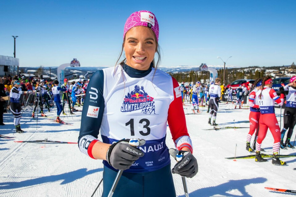 Hafjell 20190413.Kristine Stavås Skistad før starten av showrennet Janteloppet på Hafjell lørdag.Foto: Håkon Mosvold Larsen / NTB scanpix Hafjell 20190413.Kristine Stavås Skistad før starten av showrennet Janteloppet på Hafjell lørdag.Foto: Håkon Mosvold Larsen / NTB scanpix