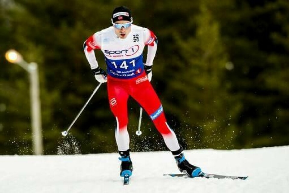 Finn-Hågen Krogh under 15km menn fristil i NM på ski i Konnerud