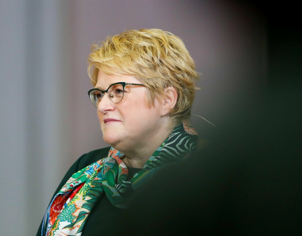 Kunnskapsminister Trine Skei Grande (V) ønsker å se på muligheten for et nasjonalt datasystem for fravær i skolene. Foto: Terje Bendiksby / NTB scanpix