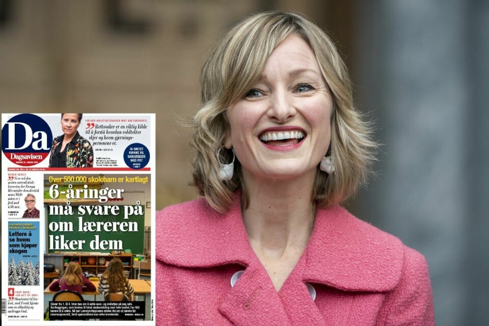 Skolebyråd Inga Marte Thorkildsen (SV) vender tommelen ned for sure- og smilefjeskartlegginga som Dagsavisen har omtalt.