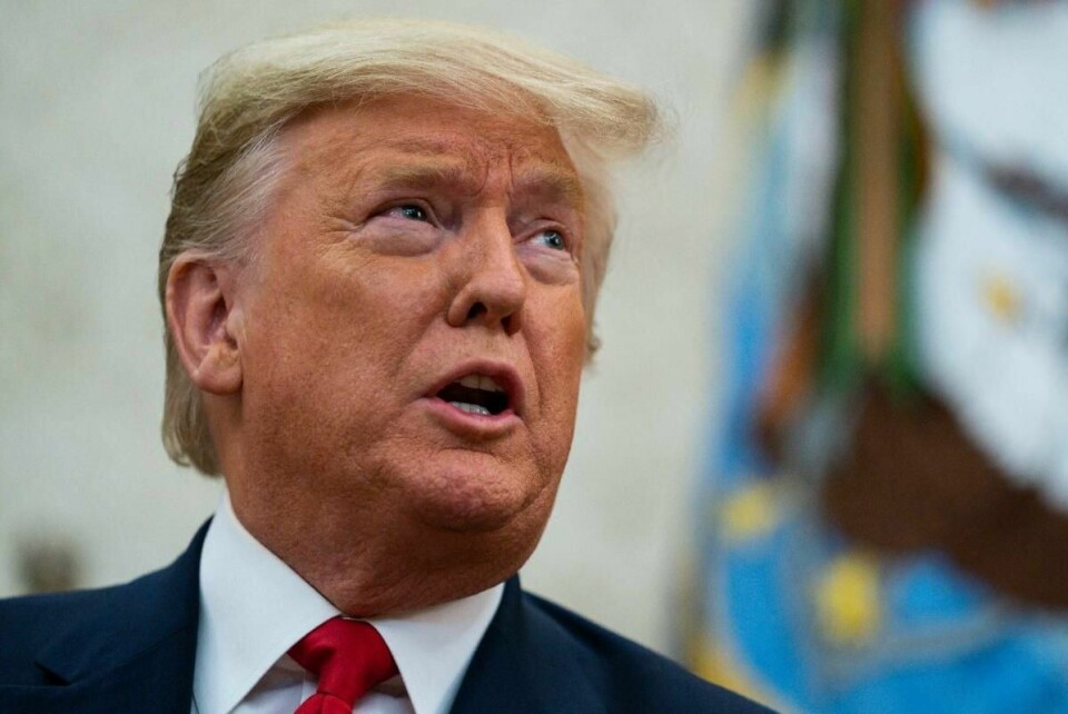 President Donald Trump mener det er opp til ham selv om han vil forsøke å påvirke straffesaker i det amerikanske rettsvesenet. Foto: Evan Vucci / AP / NTB scanpix