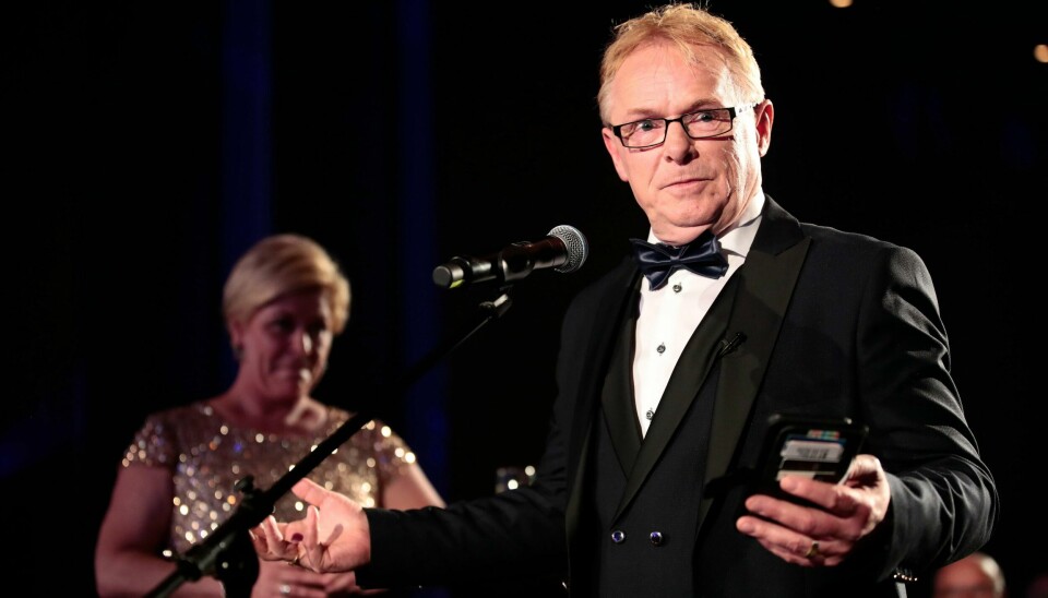 Per Sandberg under Frps landsmøte i mai. Nå får han kritikk av Venstres Guri Melby for å ha utnyttet Stortingets etterlønnordning. Foto: Lise Åserud / NTB scanpix