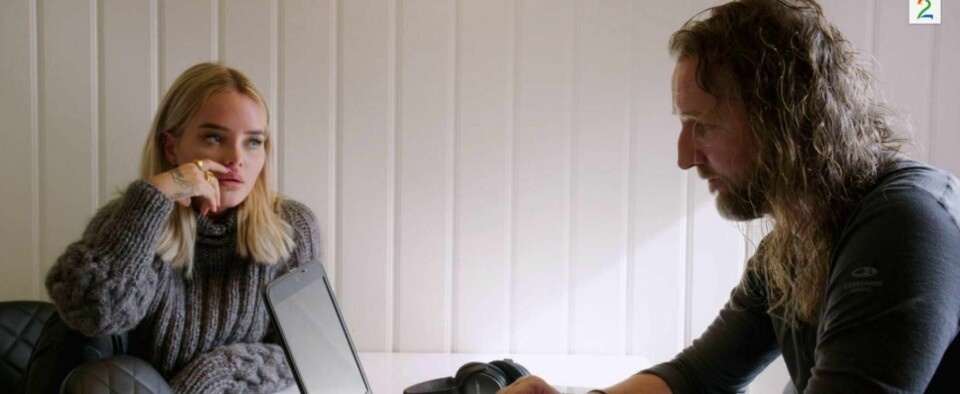 Jan Olav Isachsen (51), pappa og manager, er også Sophie Elises offisielle pressetalsmann, skriver Hanne Mauno. Skjermdump: TV2 Sumo