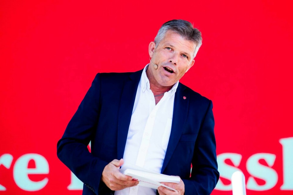 Ap-nestleder Bjørnar Skjæran under partitimen til Arbeiderpartiet under Arendalsuka i fjor.