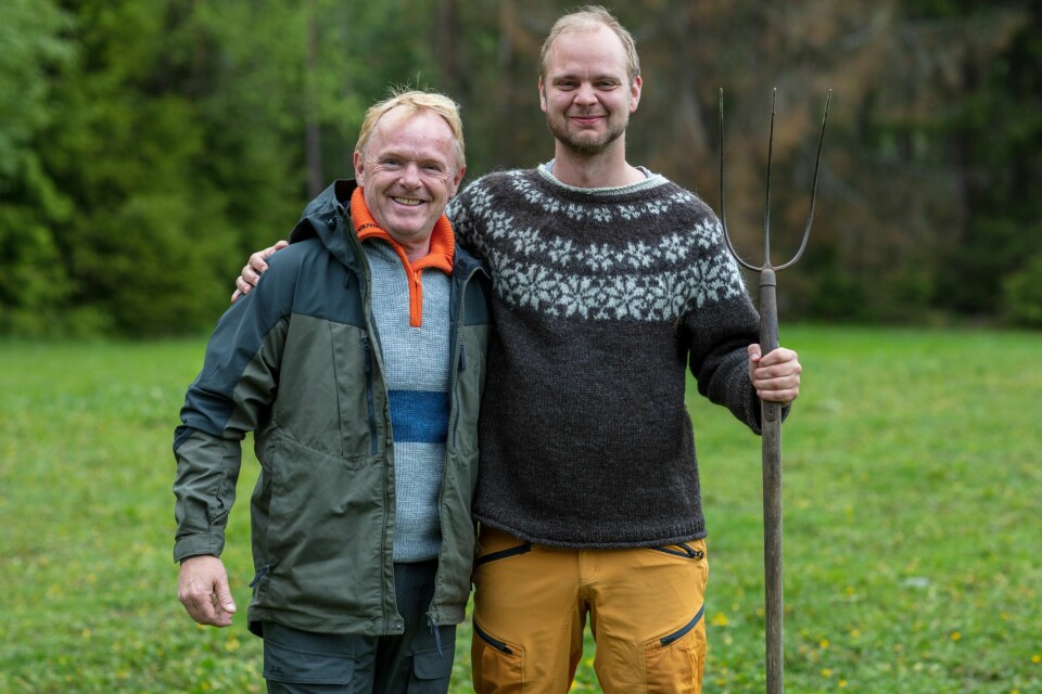Tidligere statsråd og Frp-politiker Per Sandberg delte seg med Mímir Kristjánsson (Rødt) i Farmen Kjendis påTV2, som har premiere tirsdag kveld. Foto: TV2/Alex Iversen