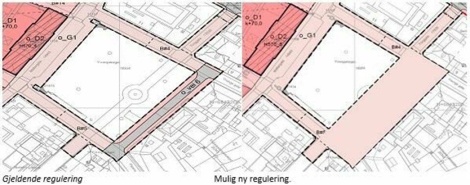 Planene for regjeringskvartalet: Staten vil splitte Youngstorget i to ###