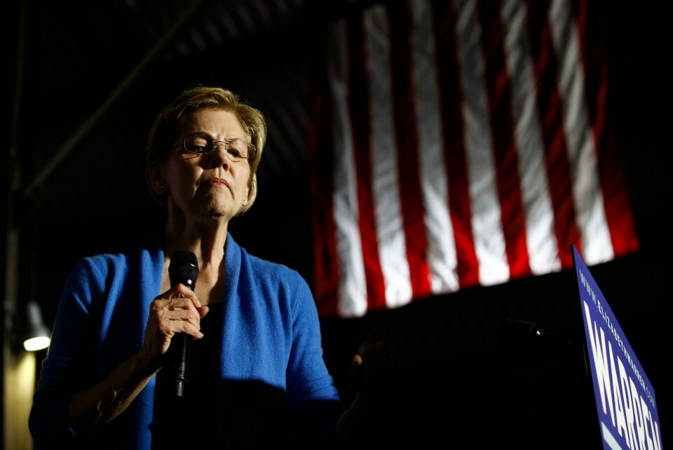 Democratic presidential candidate Sen. Elizabeth Warren, D-Mass., speaks during a primary election night rally, Tuesday, March 3, 2020, at Eastern Market in Detroit. (AP Photo/Patrick Semansky) Democratic presidential candidate Sen. Elizabeth Warren, D-Mass., speaks during a primary election night rally, Tuesday, March 3, 2020, at Eastern Market in Detroit. (AP Photo/Patrick Semansky)