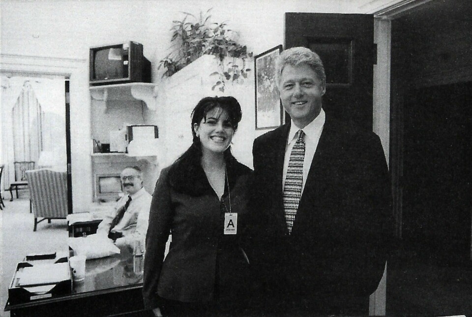 USAs tidligere president Bill Clinton forklarer affæren med Monica Lewinsky med at det hjalp ham å kontrollere angst. Foto: AP/NTB scanpix