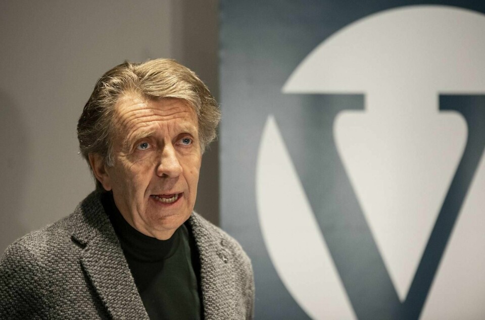 Per A. Thorbjørnsen i Venstres valgkomité var fornøyd med å legge fram en enstemmig innstilling på partiets toppledelse. Foto: Foto: Annika Byrde/NTB scanpix