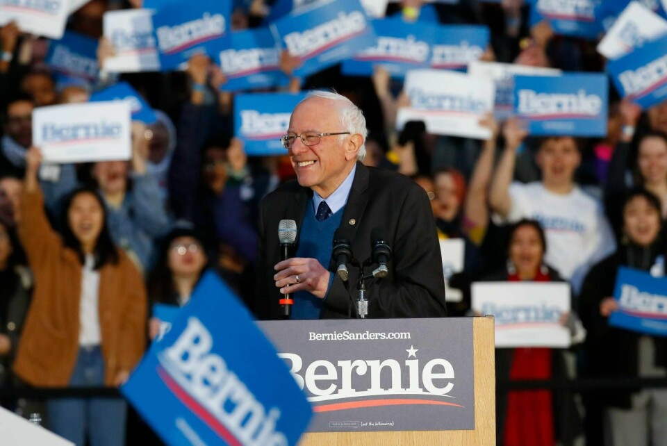 Bernie Sanders har satt inn alle krefter i Michigan de siste dagene, fordi staten er så viktig i nominasjonsvalgene tirsdag. Her fra et valgmøte søndag.