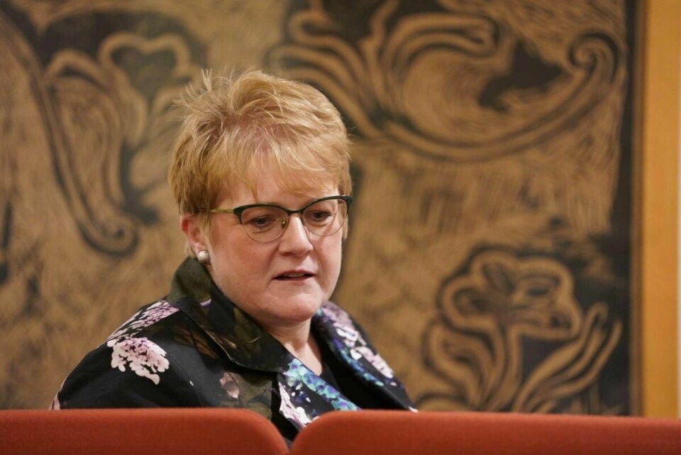 17 medlemmer av Oslo Venstre har meldt seg ut av fylkeslaget i protest. De er misfornøyde med at valgkomiteen har foreslått at Venstre-leder Trine Skei Grande fortsetter som partileder. Foto: Heiko Junge / NTB scanpix