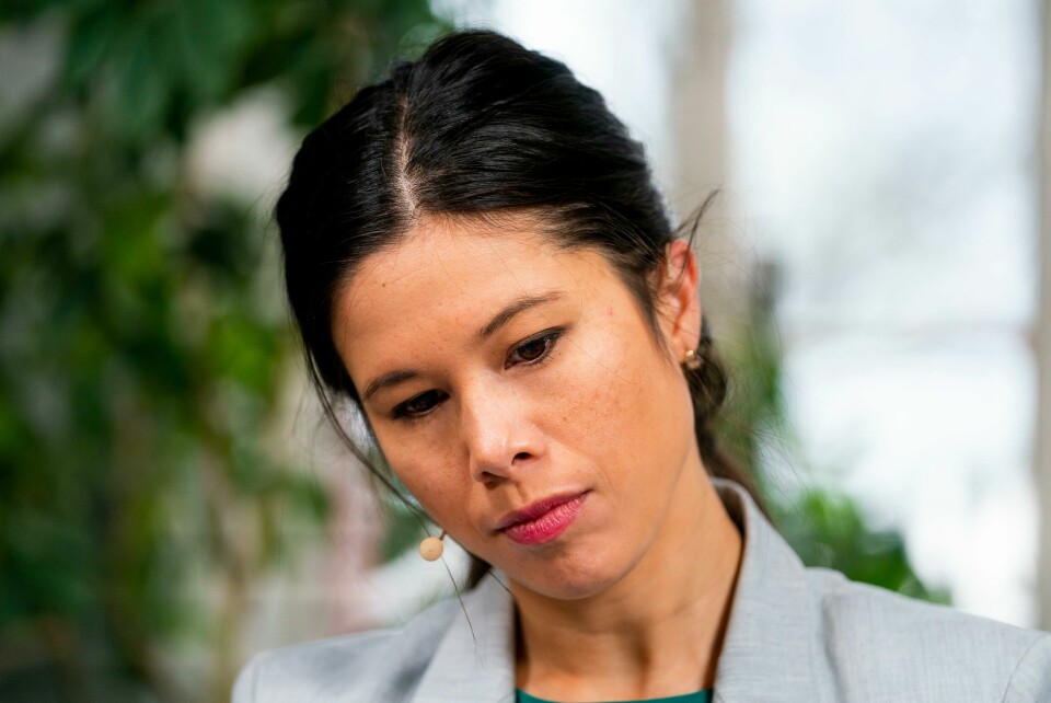 Byråd for miljø- og samferdsel, Lan Marie Berg (MDG) er for tiden i foreldrepermisjon Oslo 20191022. Lan Marie Berg fra Miljøpartiet de Grønne under pressekonferansen om byrådsforhandlingene i Oslo.Foto: Håkon Mosvold Larsen / NTB scanpix