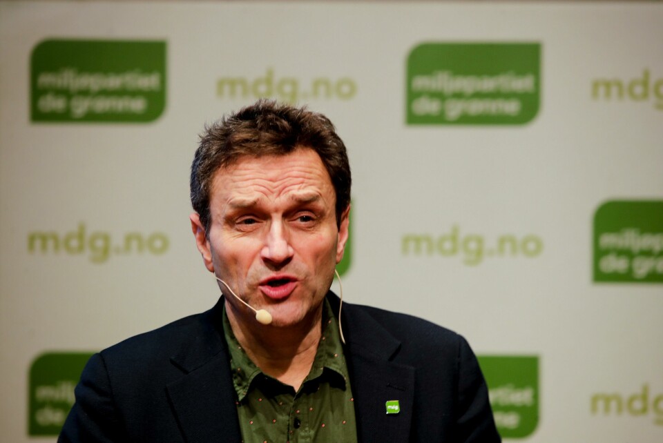 Oslo 20191121. Talsmann Arild Hermstad legger fram MDGs (Miljøpartiet De Grønne ) sitt alternative statsbudsjett.Foto: Vidar Ruud / NTB scanpix Oslo 20191121. Talsmann Arild Hermstad legger fram MDGs (Miljøpartiet De Grønne ) sitt alternative statsbudsjett.Foto: Vidar Ruud / NTB scanpix