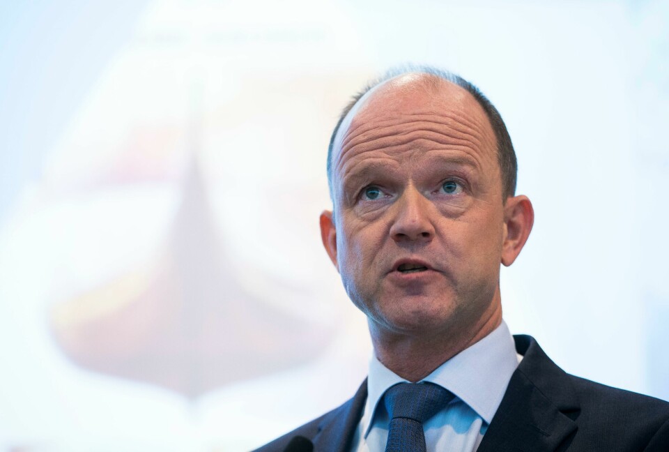 Oslo 20190306.
NHO-sjef Ole Erik Almlid presenterer NHOs posisjon foran lønnsoppgjøret denne våren
Foto: Terje Pedersen / NTB scanpix Oslo 20190306.
NHO-sjef Ole Erik Almlid presenterer NHOs posisjon foran lønnsoppgjøret denne våren
Foto: Terje Pedersen / NTB scanpix